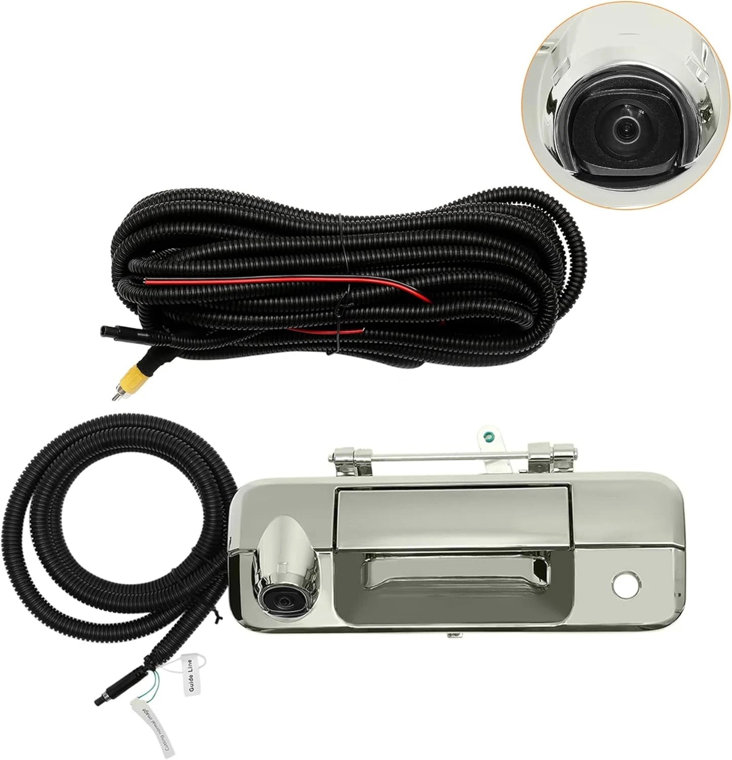 Chrome Tailgate Handle Kit with Rear View Backup Camera for Toyota Tundra (2007–2013)
