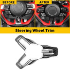 Steering Wheel Cover Trim for Ford Mustang (2015–2023) Carbon H