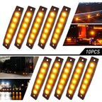 Amber Smoked LED Running Strip Lights for Trailer Truck (Waterproof)