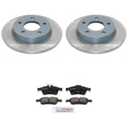 DuraGo Rear Rotors & Bosch QuietCast Ceramic Disc Brake Pads Kit for Mazda 3 (2004–2013)