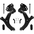 8x Front Suspension Lower Control Arms Tie Rods Kit for Mazda 3 (2010–2013)