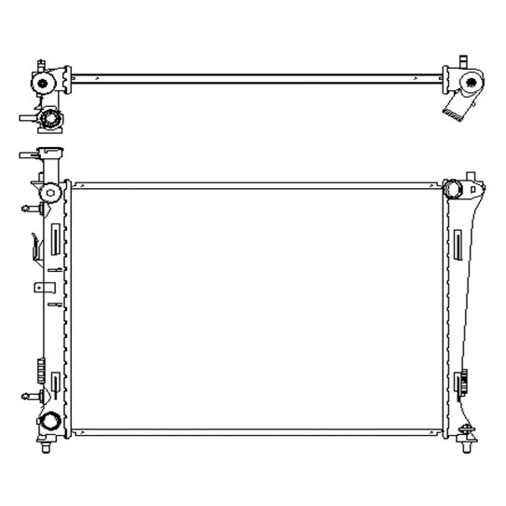 Replacement Plastic/Aluminum Radiator (See compatibility Chart)