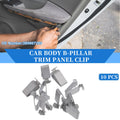 10 Pcs B-Pillar Trim Panel Clip for Volkswagen Passat (1998–2010) Metal