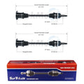 Set of 2 Rear CV Axle Shafts for Chrysler Town & Country (2008–2016)