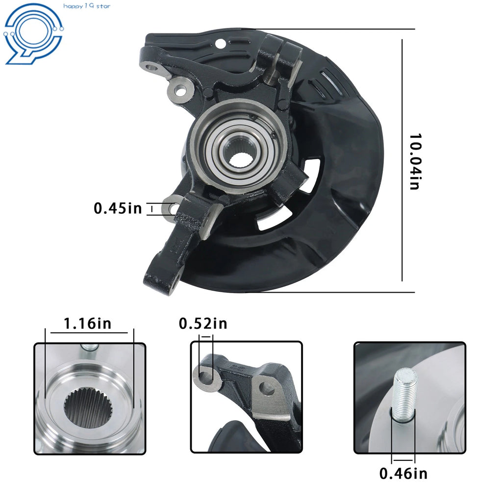 Front Right Steering Knuckle Assembly for Hyundai Sonata (2011)