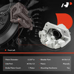 Front Driver Side Brake Caliper with Bracket for BMW E60 525i (2004-2007)