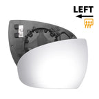 Left Side Heated White Mirror Glass for Hyundai Tucson (2016–2019)
