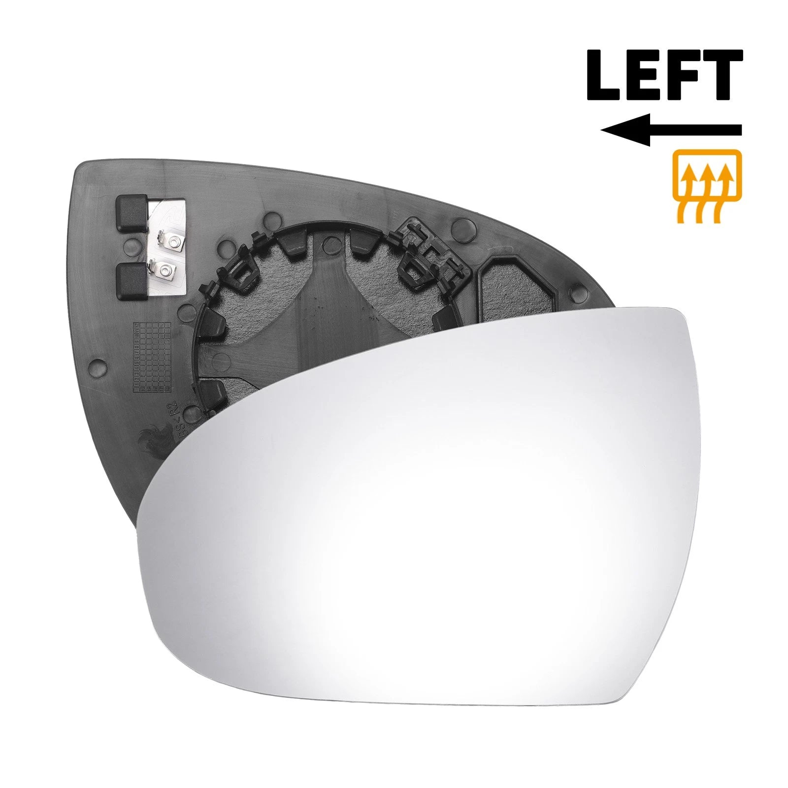 Left Side Heated White Mirror Glass for Hyundai Tucson (2016–2019)