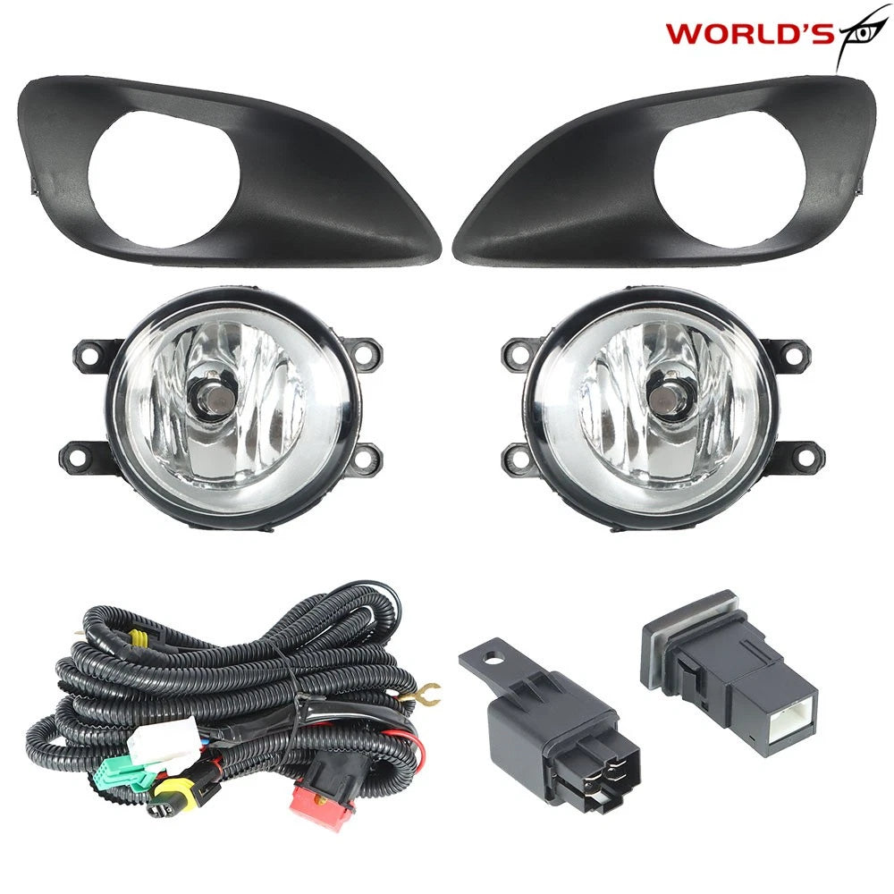 Front Fog Light Frame Kit for Toyota Yaris Sedan (2007–2011) LH+RH