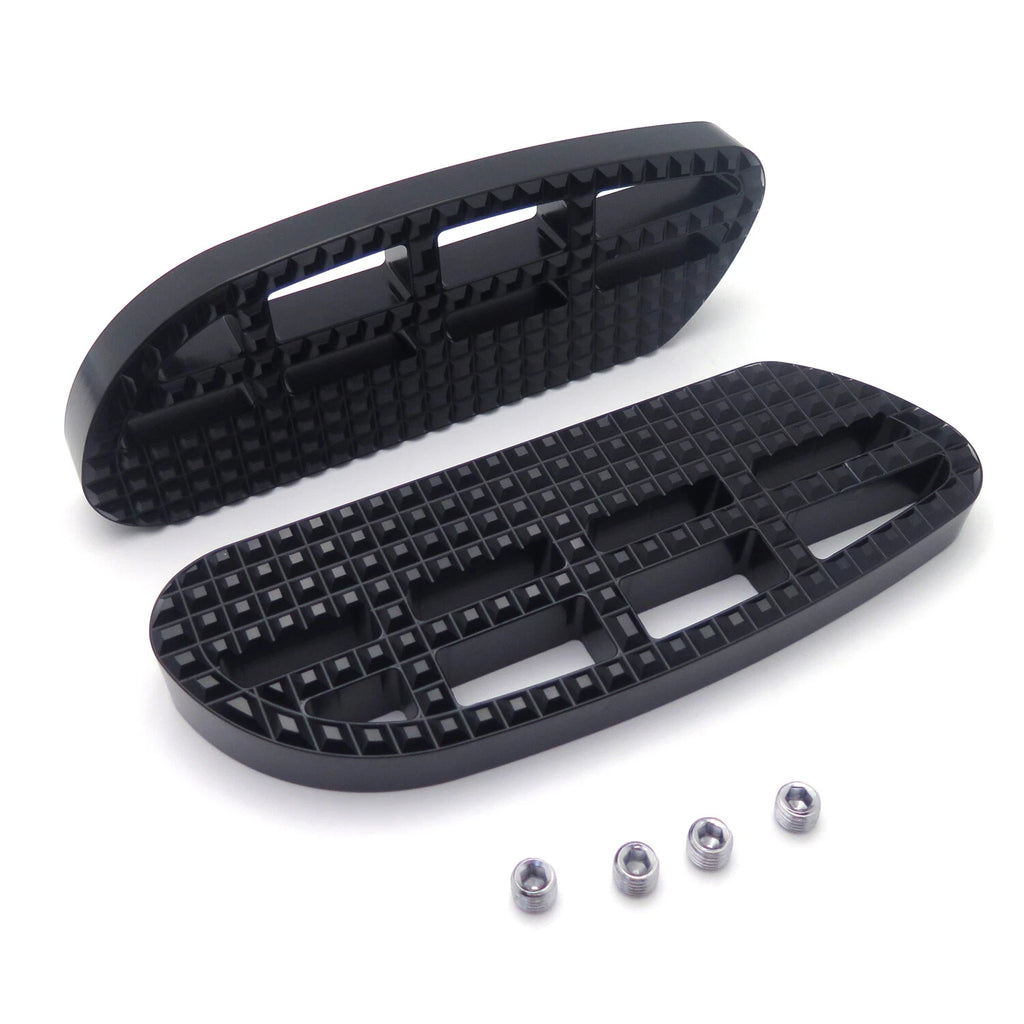 Black Dominator Passenger Footboard for Harley Touring Road Street Glide (1993–2019)