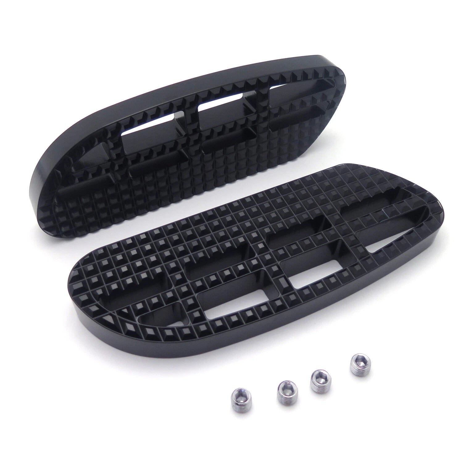 Black Dominator Passenger Footboard for Harley Touring Road Street Glide (1993–2019)
