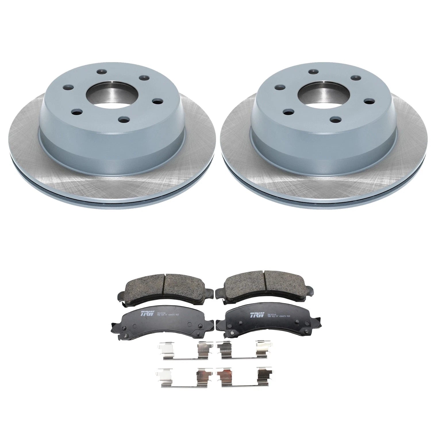 DuraGo Rear Rotors & TRW Pro Ceramic Disc Brake Pads Kit for Avalanche 1500, Tahoe (2007–2013)