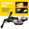 2X Clear Turn Signal Indicator Lights for Kawasaki Ninja 300 650 1000 (2013–2023)