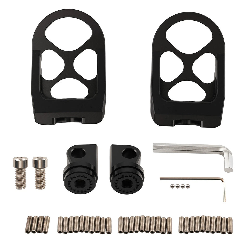 MX Style Wide Foot Pegs for Harley Dyna Fat Boy Road King V-Rod (1993–2017)