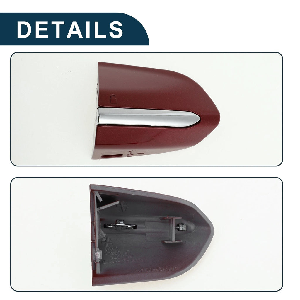 Front Left Door Handle Cover Trim for Ford Mondeo Edge Taurus (2013–2020) Red