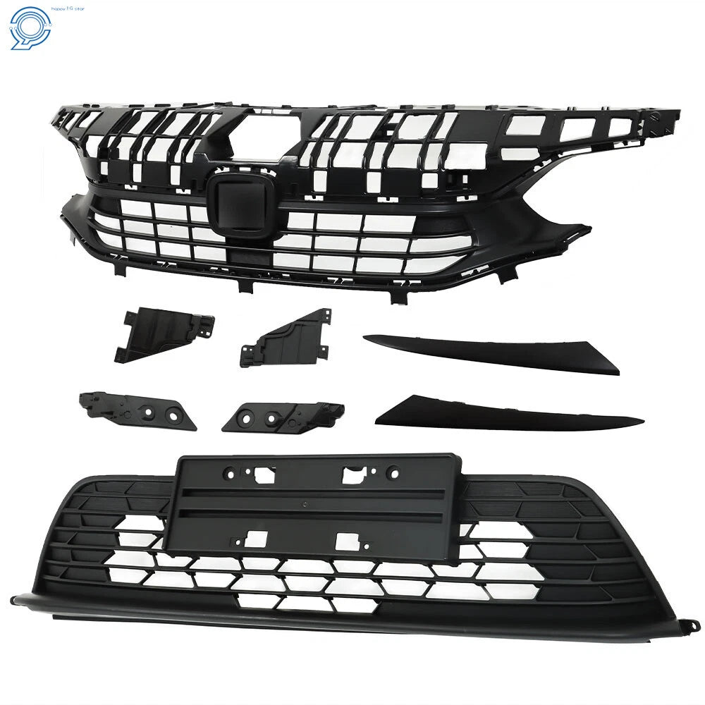 Front Bumper Grill with Headlight Eyelid for Honda Civic (2022-2023)