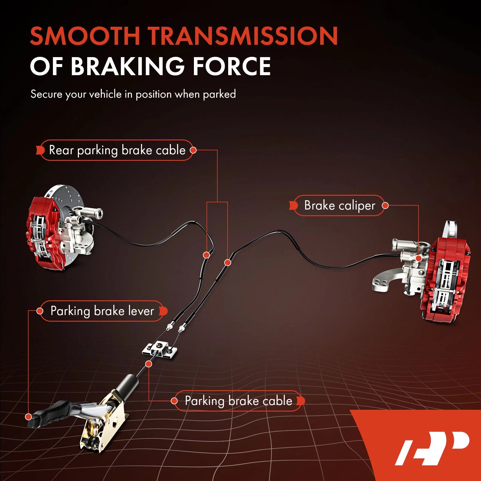 Parking Brake Cable for GMC Chevrolet Silverado 2500 HD (2001-2007)