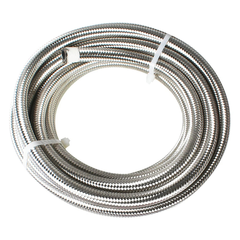 20ft Braided Fuel Hose Line with Swivel Fittings for Universal Applications