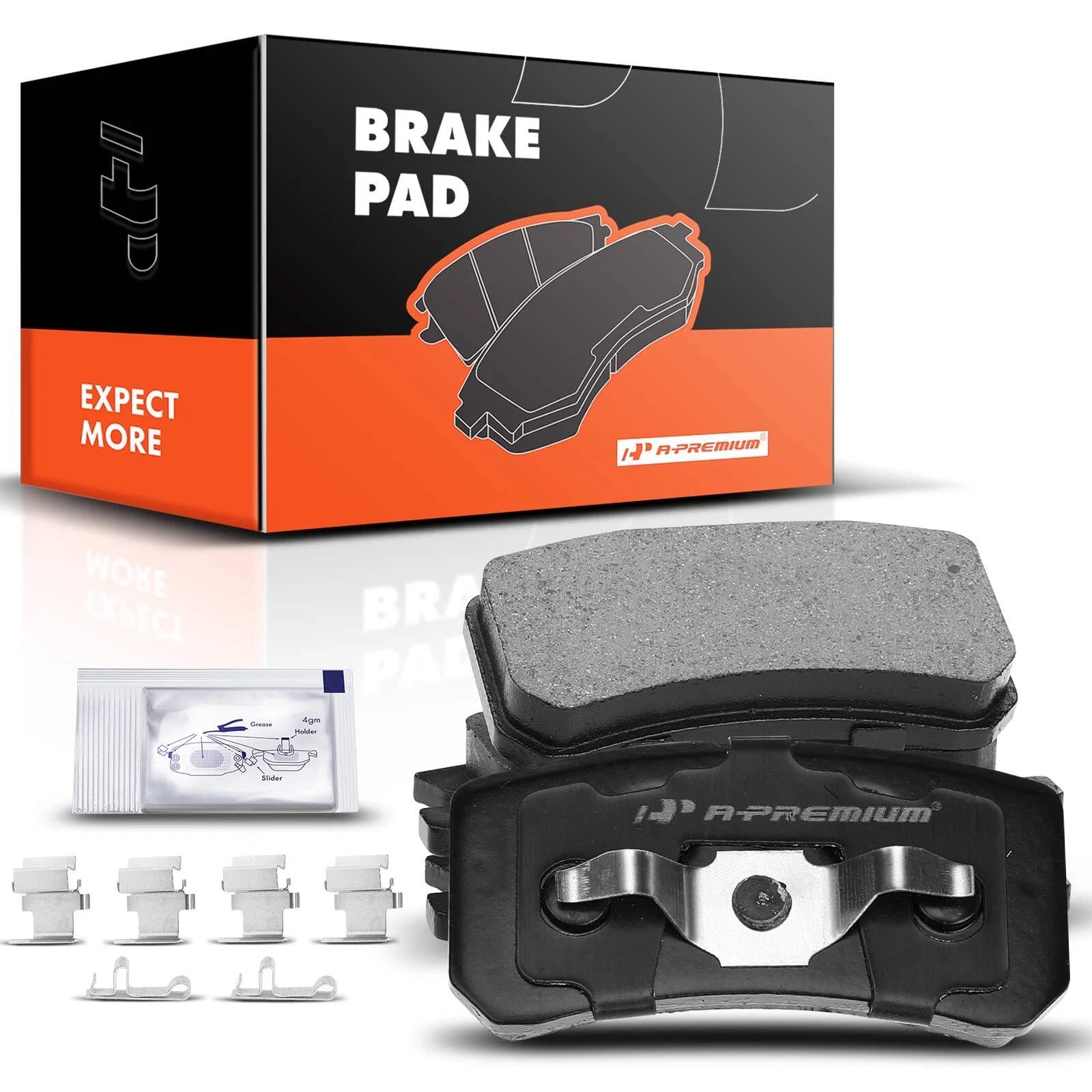 Set of 4 Rear Ceramic Brake Pads for Mitsubishi Outlander (2007–2013)