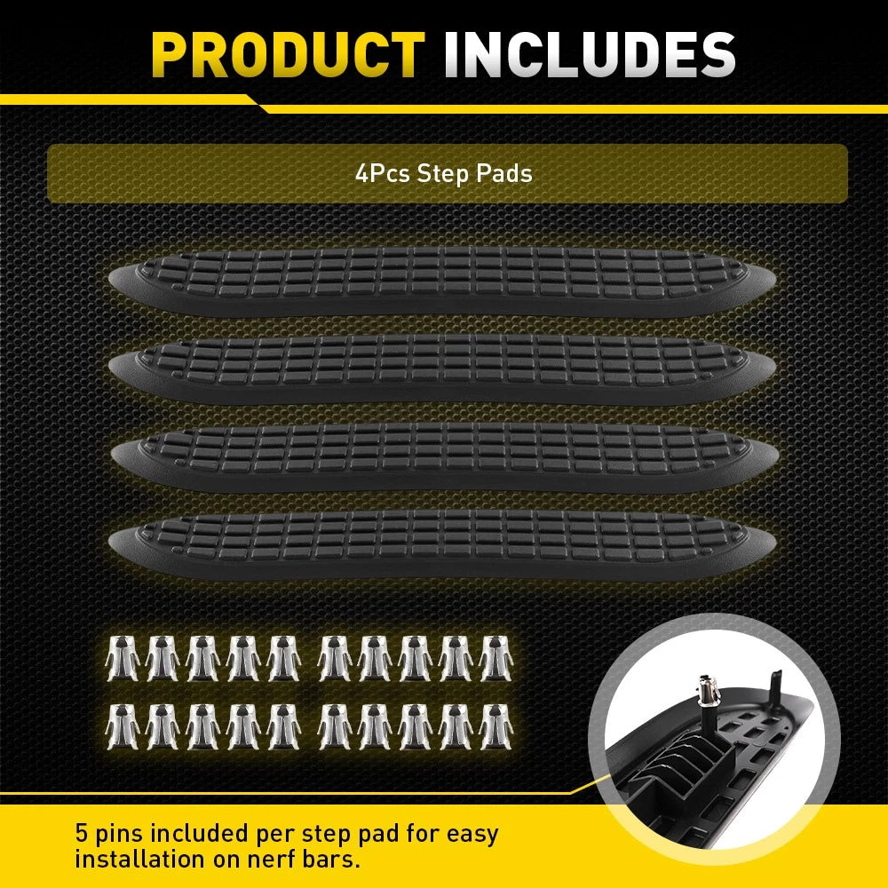 Nerf Bar Pad Kit for 3" Round Nerf Bars (Year Range Not Specified)