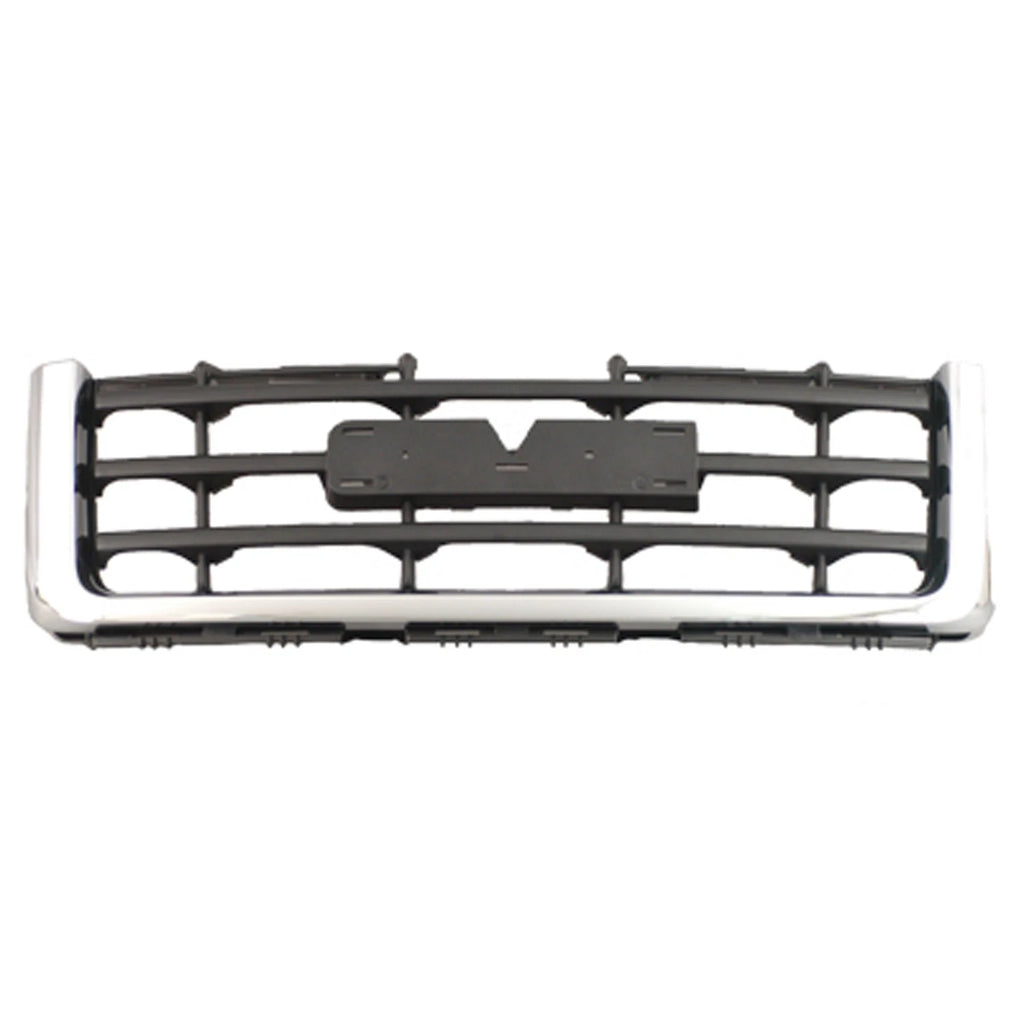 Replacement Black Chrome Plastic Front Grille (See compatibility Chart)