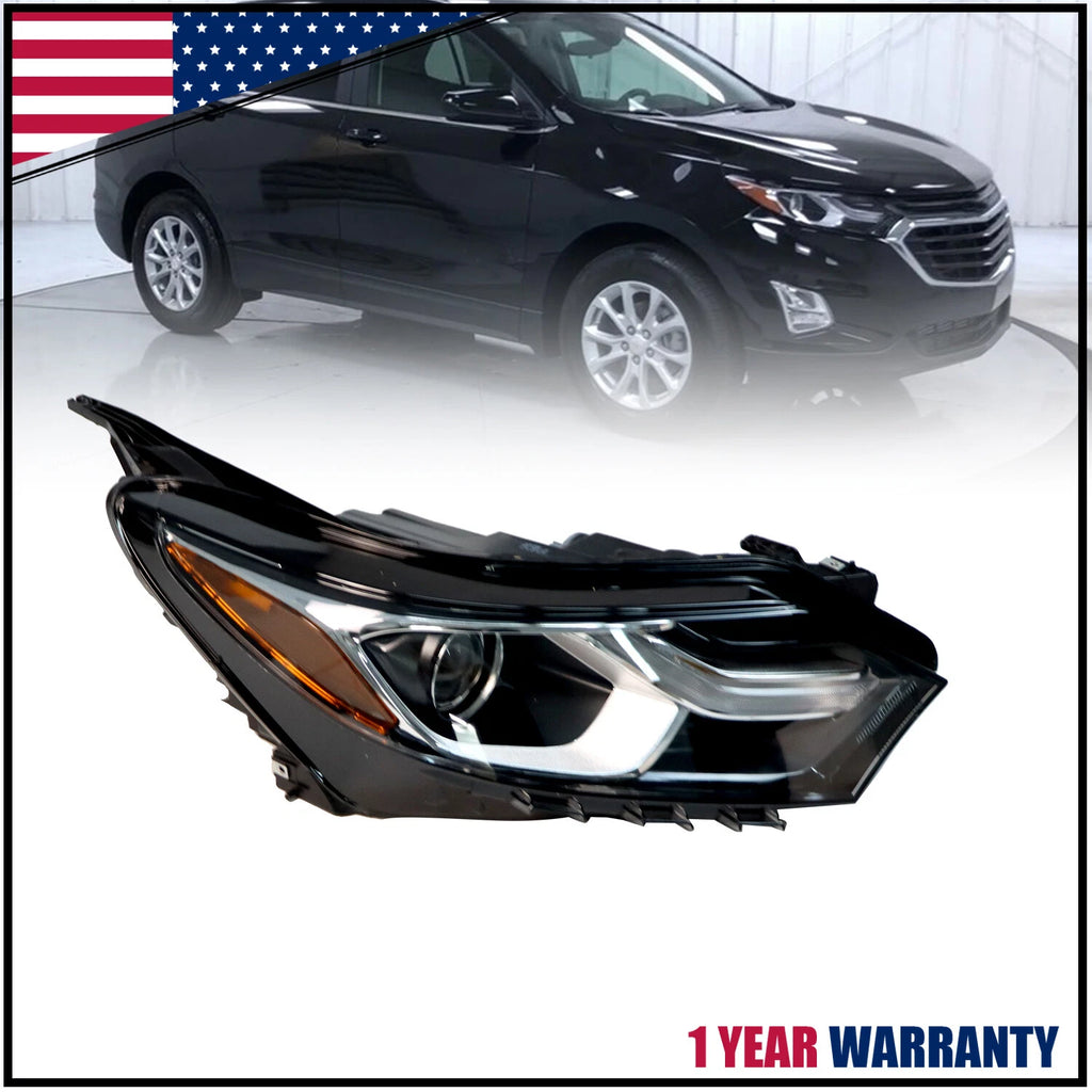 Headlight for Chevy Equinox (2018–2021) HID Xenon Right Passenger w/LED DRL