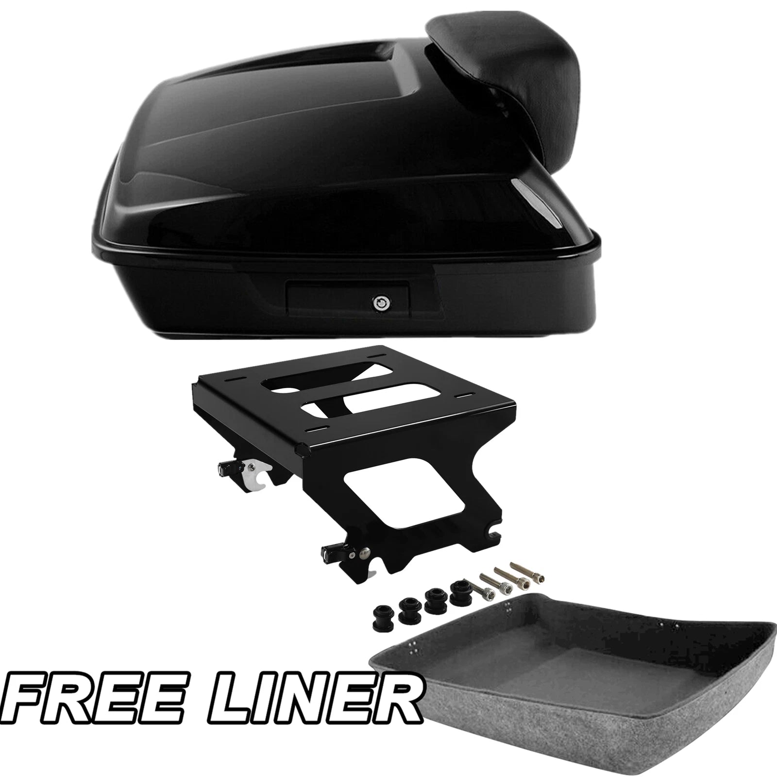 Chopped Trunk Pad Solo Mount Rack for Harley Sport Glide FLSB (2018–2025)