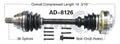 CV Axle Shaft for Audi A3 VW CC Eos Jetta (2010–2013) SurTrack AD-8126