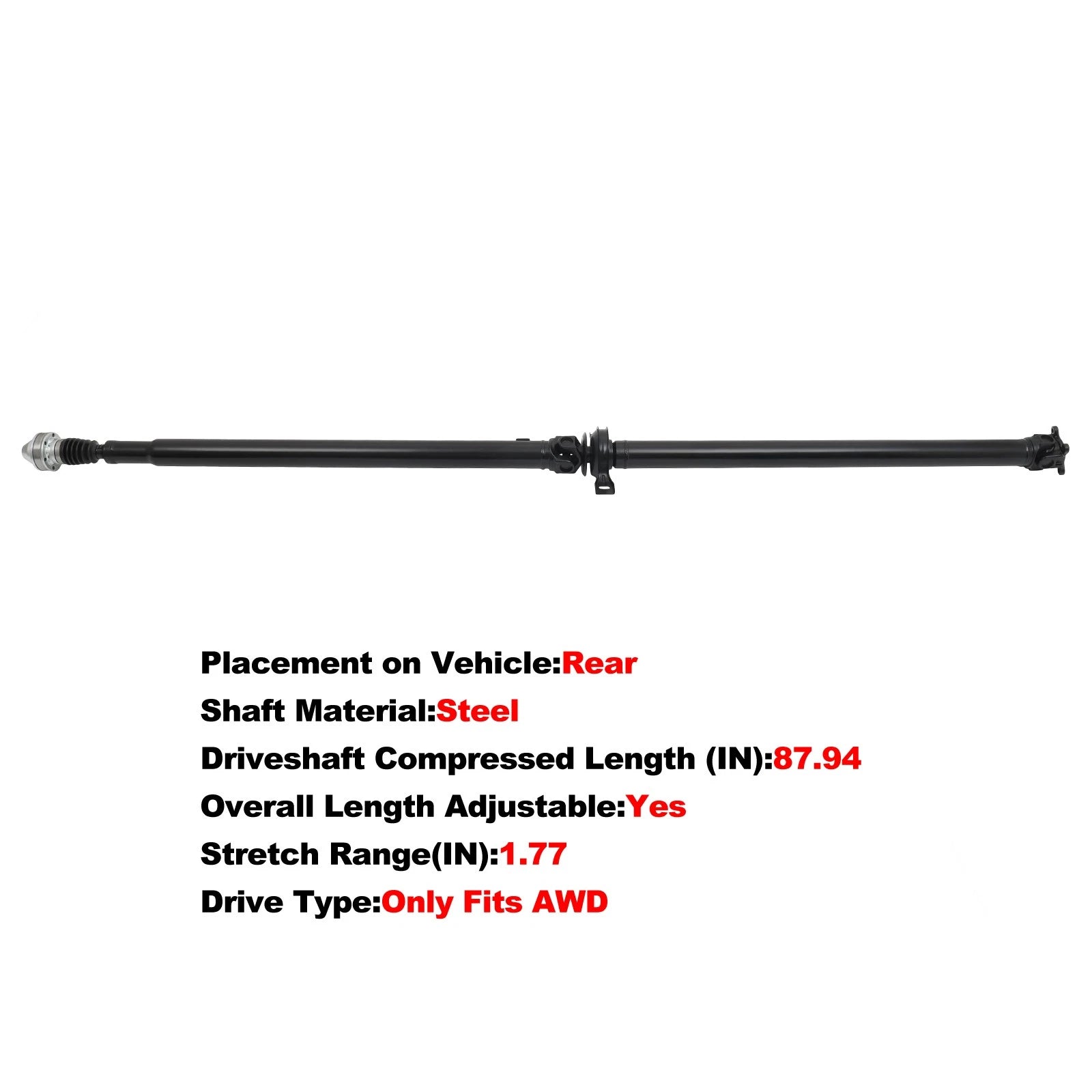 Rear Driveshaft for Chevrolet Equinox (2005–2006) 6Cyl 3.4L AWD 936-120