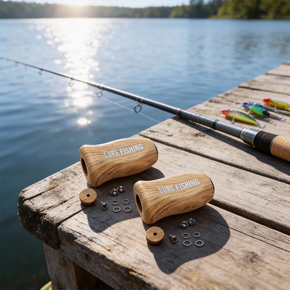 Baitcasting Reel Handle Knob for Fishing Reel Repair (Tail Block Included)
