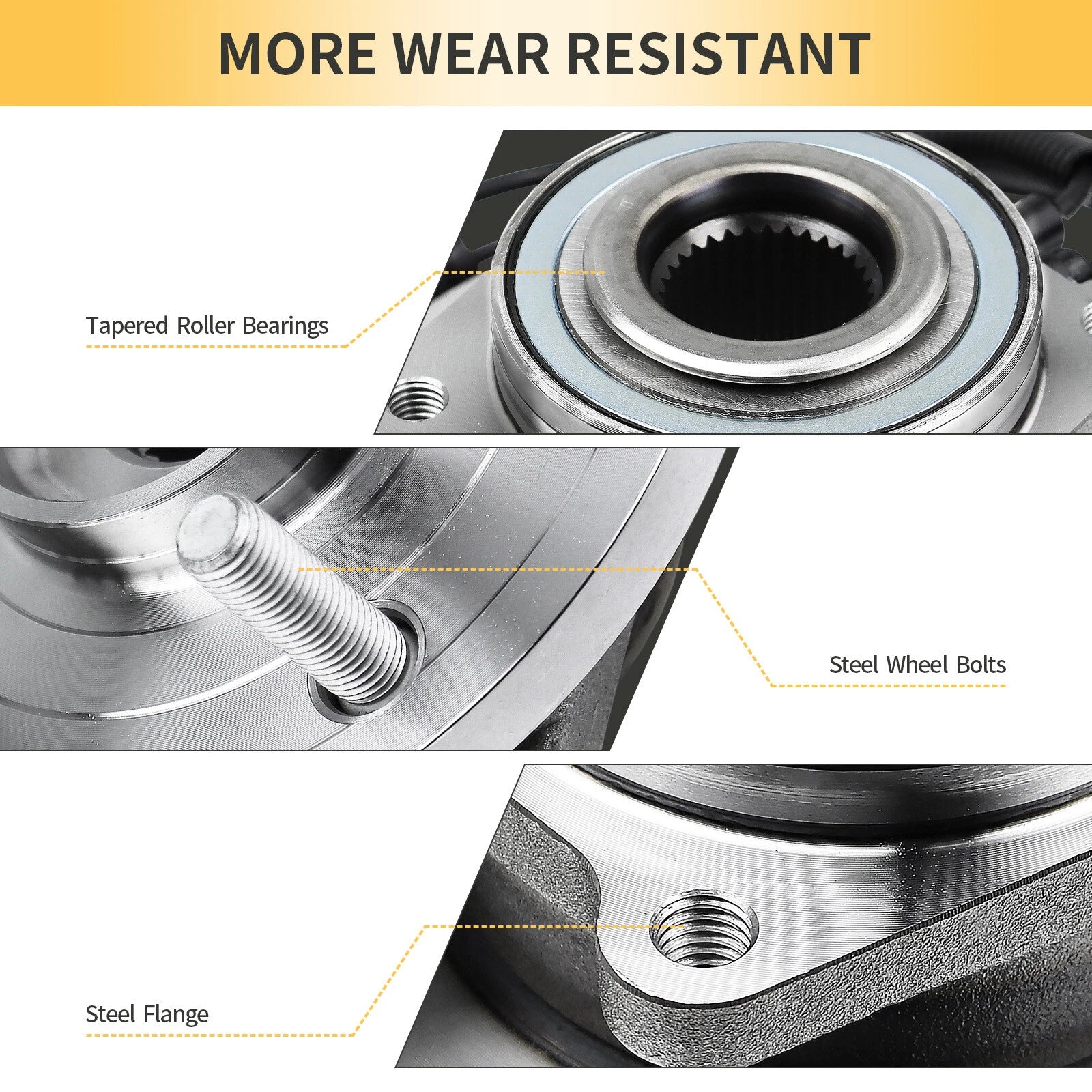 Front Wheel Bearing and Hubs for Dodge Grand Caravan (2008-2020)