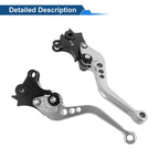 Adjustable Short Brake Clutch Levers for BMW R Nine T (2014–2016) Silver Tone