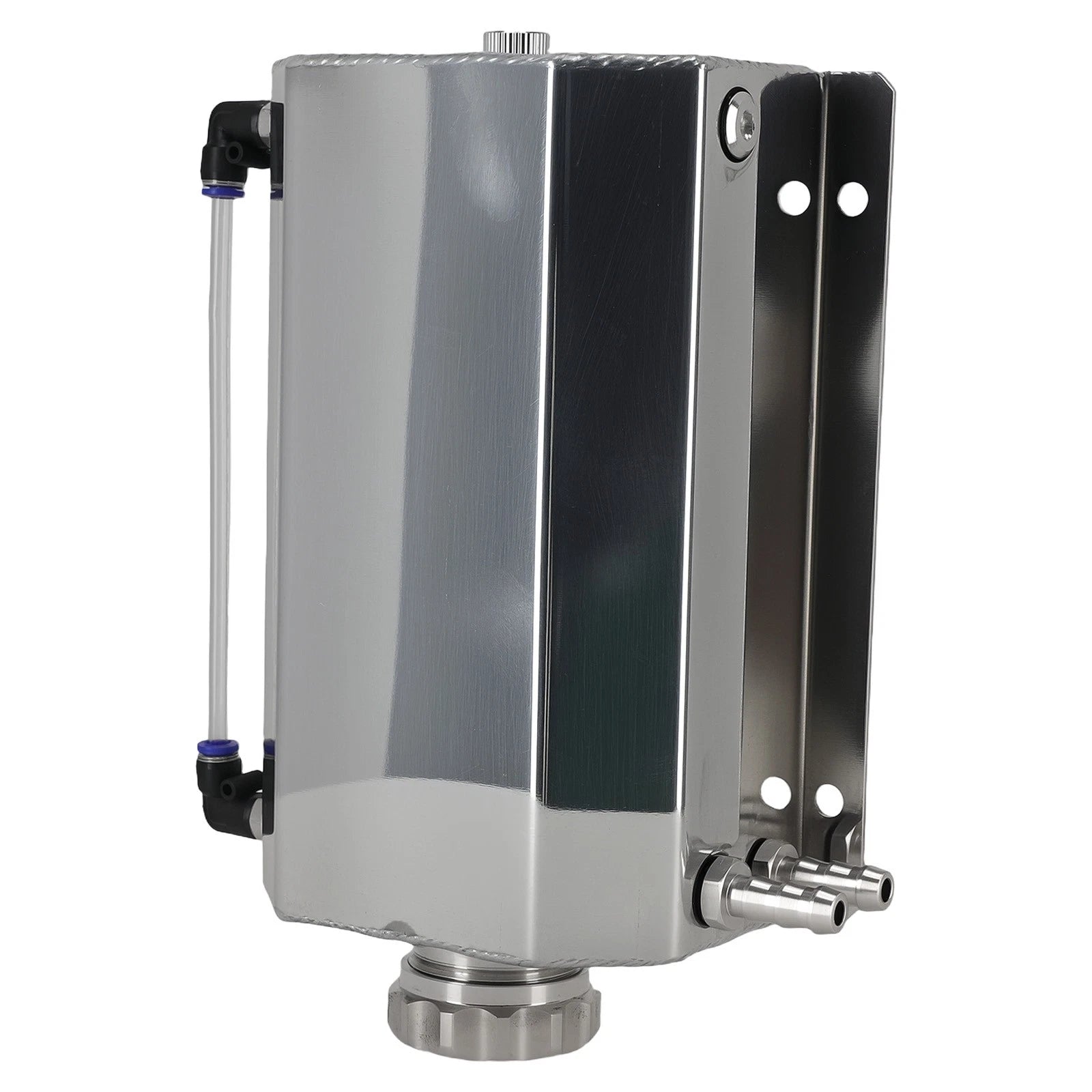 2L Aluminum Coolant Reservoir Overflow Tank for Universal Fit Vehicles