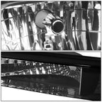 Headlight Bumper Lamps Set for Ford F150/F250/F350 (1992–1996) Black Amber