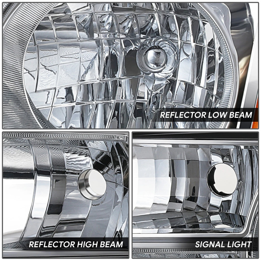 Left Driver Side Headlight Lamp for Honda Pilot (2012–2015) OE Chrome