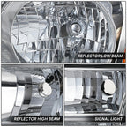 Left Driver Side Headlight Lamp for Honda Pilot (2012–2015) OE Chrome