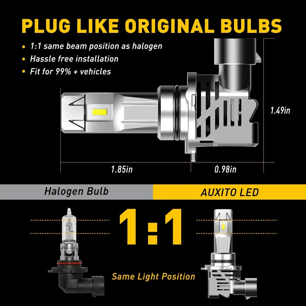 2X LED Headlight Bulbs for GMC Sierra 1500 2500HD