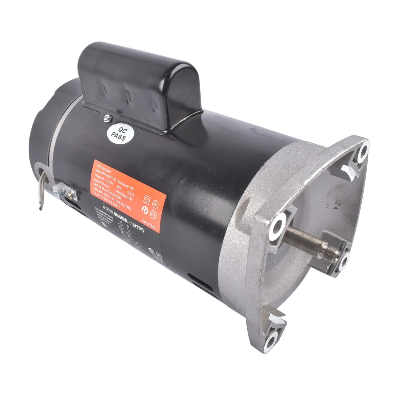 Electric Pool Pump Motor for Pentair WhisperFlo WFE-4 (3450 RPM, 230V, B2848)