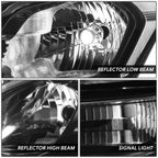 Headlights for Kia Soul (2012–2013) Black Housing Clear Lens Replacement