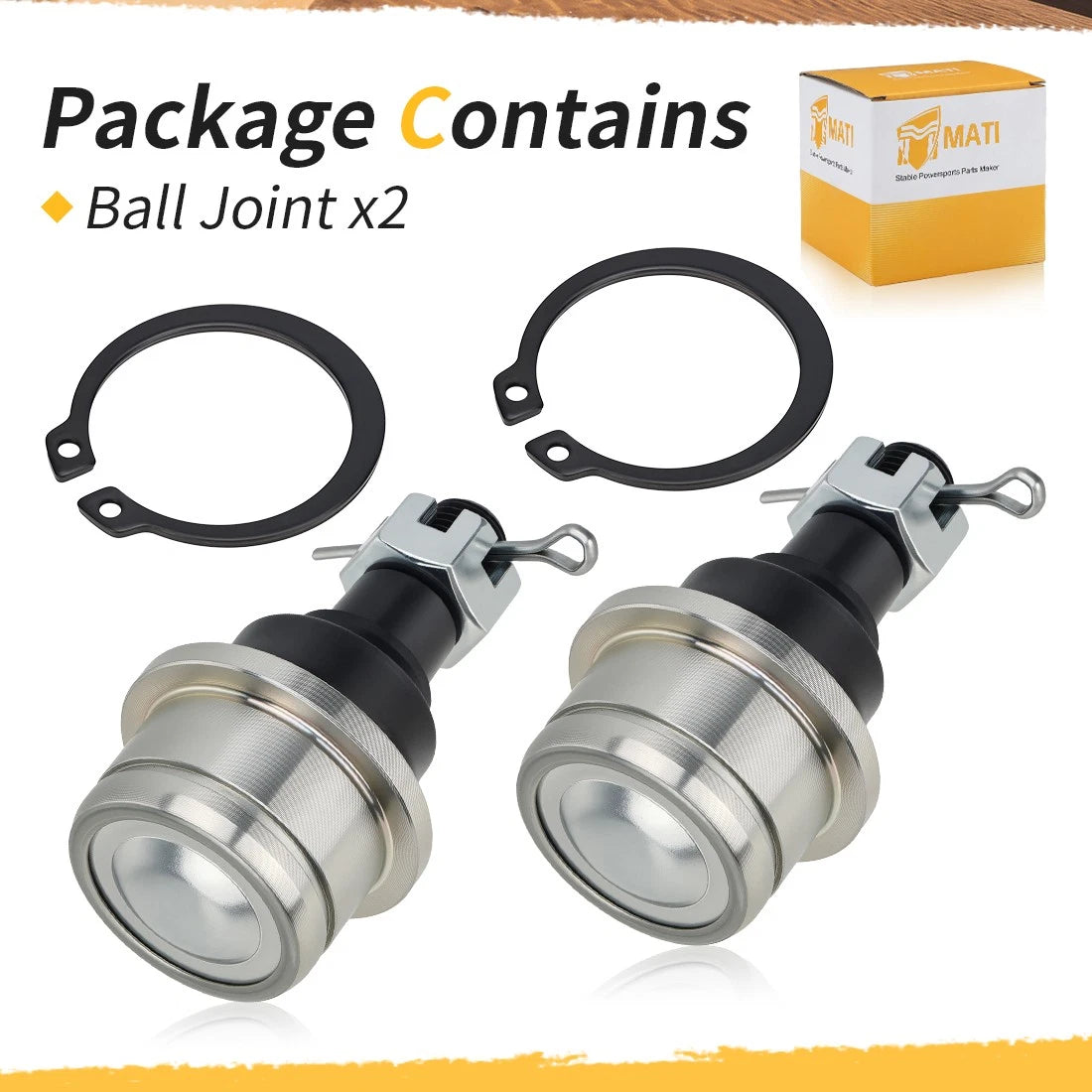 2X Upper or Lower Ball Joint for Honda Foreman 450 Rubicon TRX 500 520 (2000–2023)