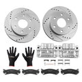 Front Drilled Rotors Brake Calipers Pads Kit for Cadillac Escalade (2002–2020)