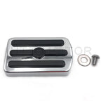 Chrome Gear Skull Brake Pedal Pad for Harley Road King (2014–2023)