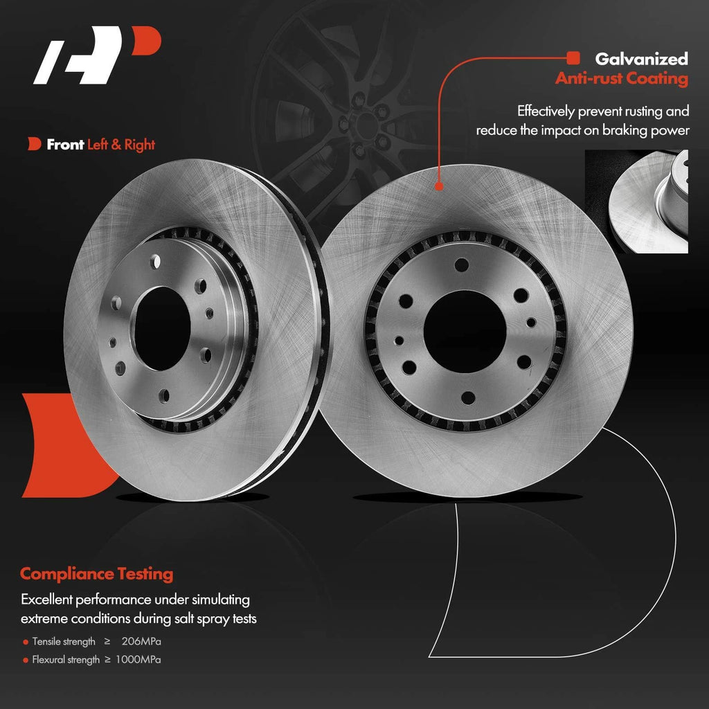 Brake Rotor & Pads with Caliper Front for Chevrolet GMC Envoy Buick