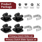 4Pcs Primary Clutch Slider w/ Spacer for Yamaha Wolverine 350 (2006–2009)