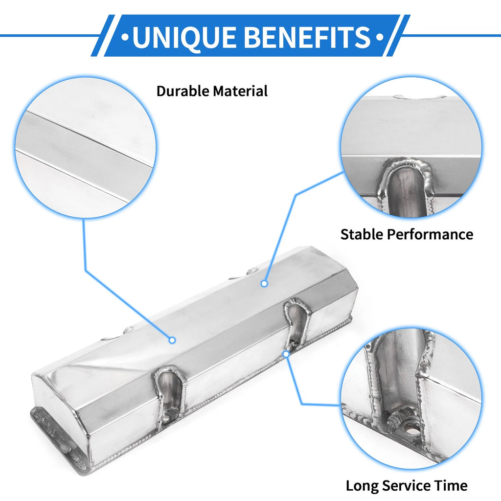 Valve Cover for Chevy SBC (Silver Tone, W/ Bolts, Gaskets)