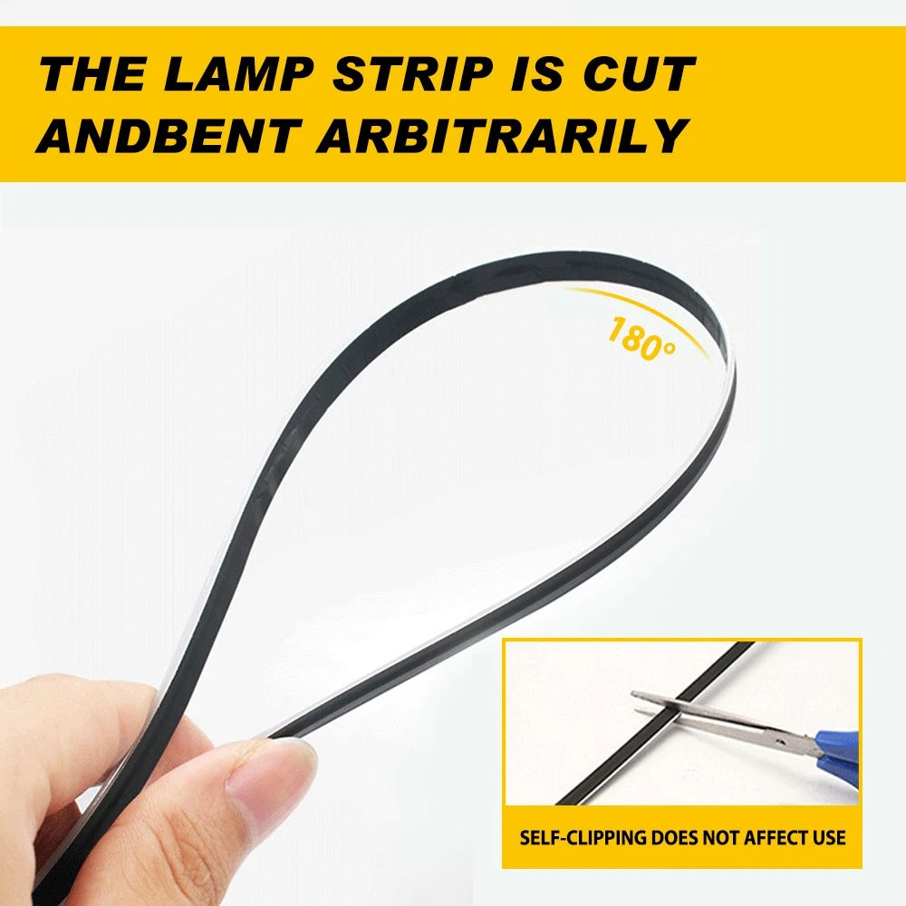 RGB Ambient Strip Lights for Car Atmosphere Decor (Waterproof)