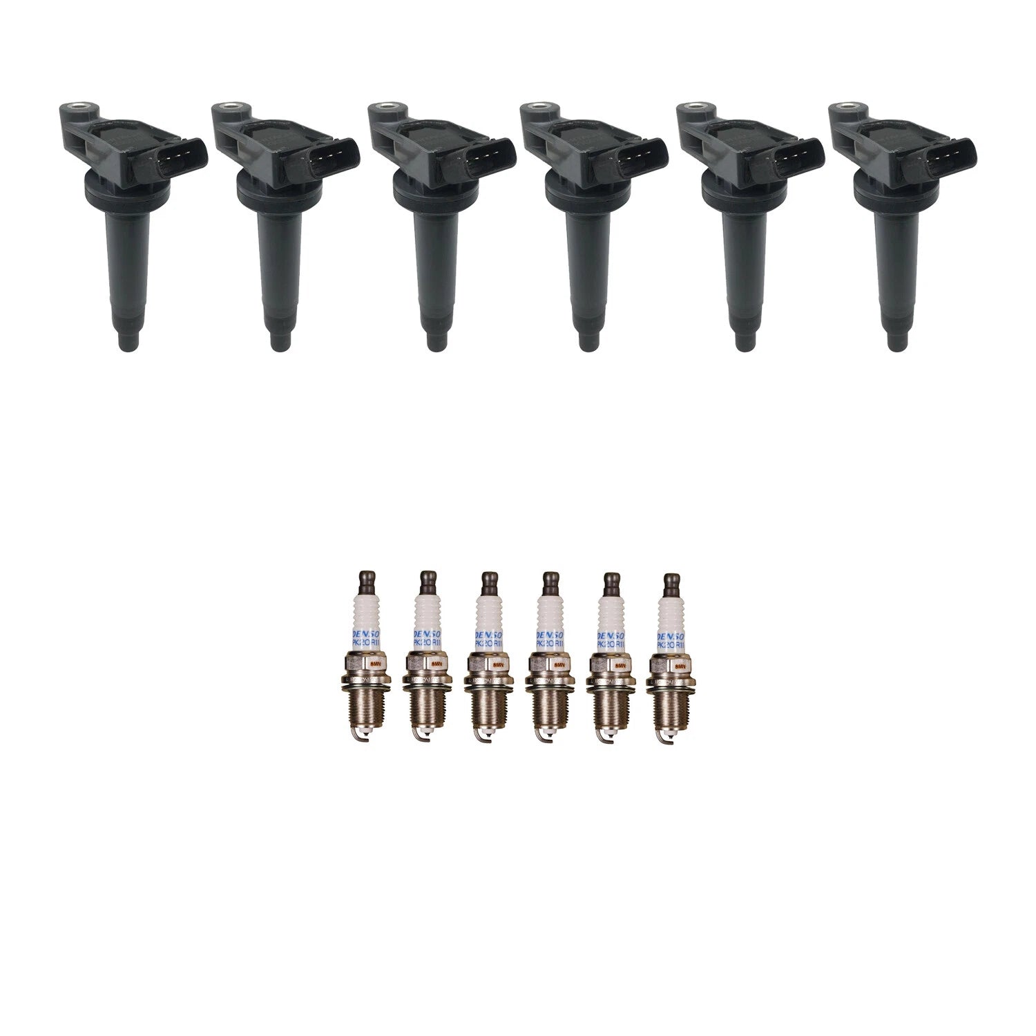 Set of 6 Ignition Coils & Spark Plugs for Toyota Camry 3.0 V6 (1997–2001)
