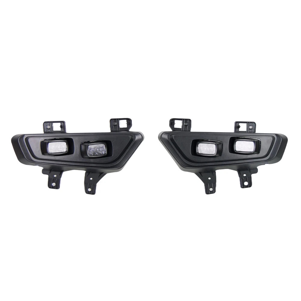 2X White Front Bumper LED DRL Fog Lights for Ford F-150 Raptor (2022–2024)