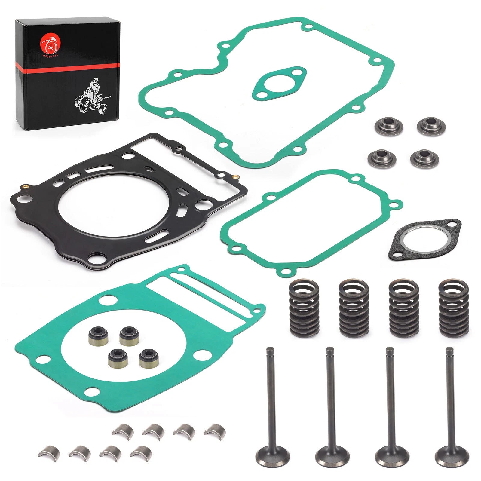Exhaust Intake Valve Cylinder Head Gasket Kit for Polaris Magnum 425 500 (1995–2003)
