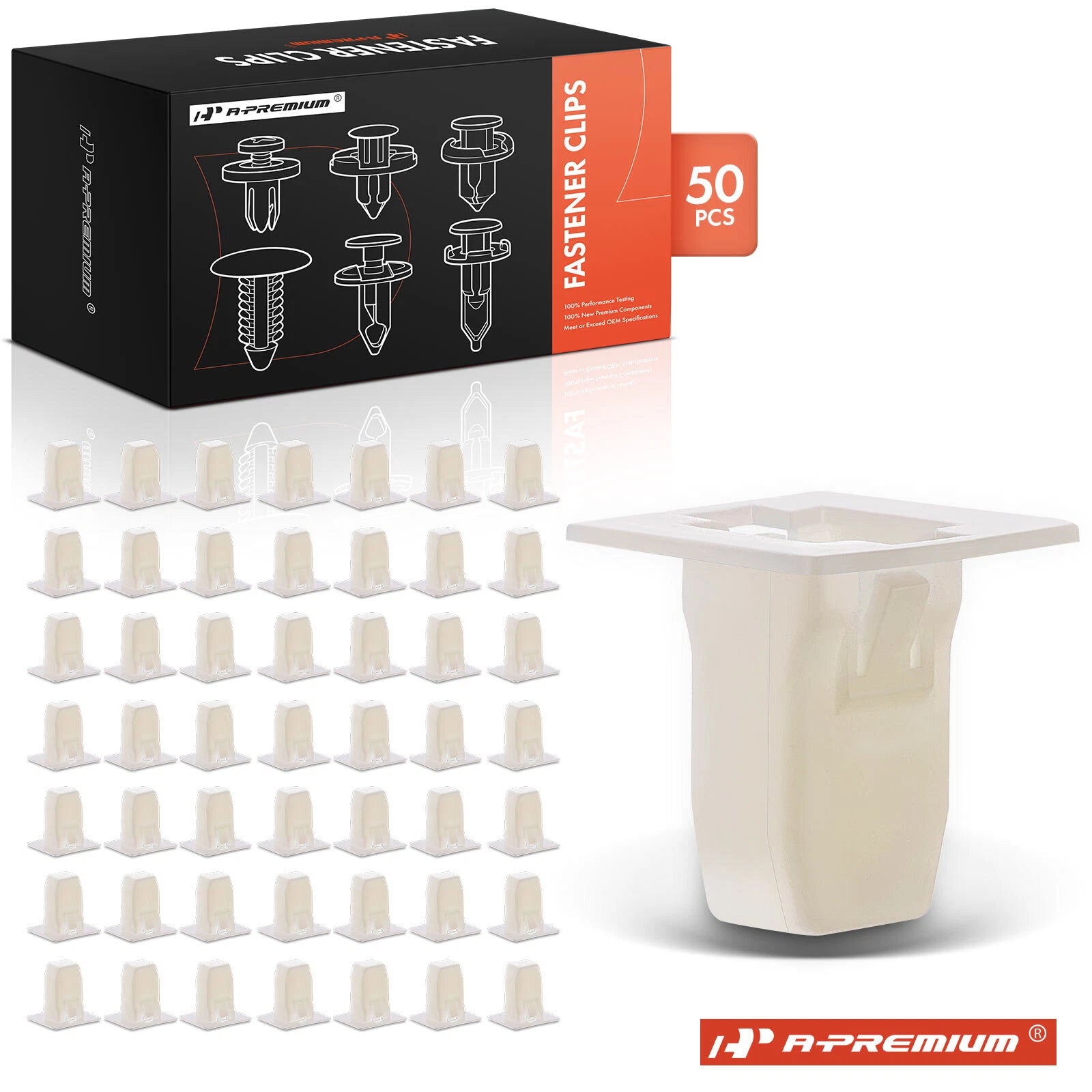 50Pcs Nylon Bumper Cover Grommet Retainer Clips for Honda 